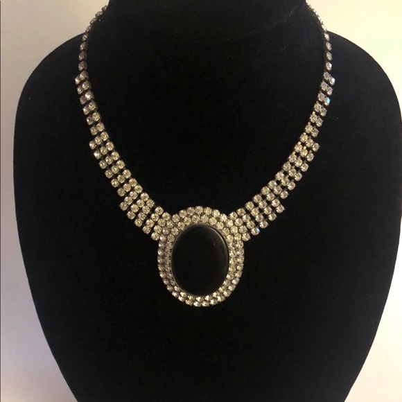 Vintage Rhinestone Necklace - Picture 1 of 4